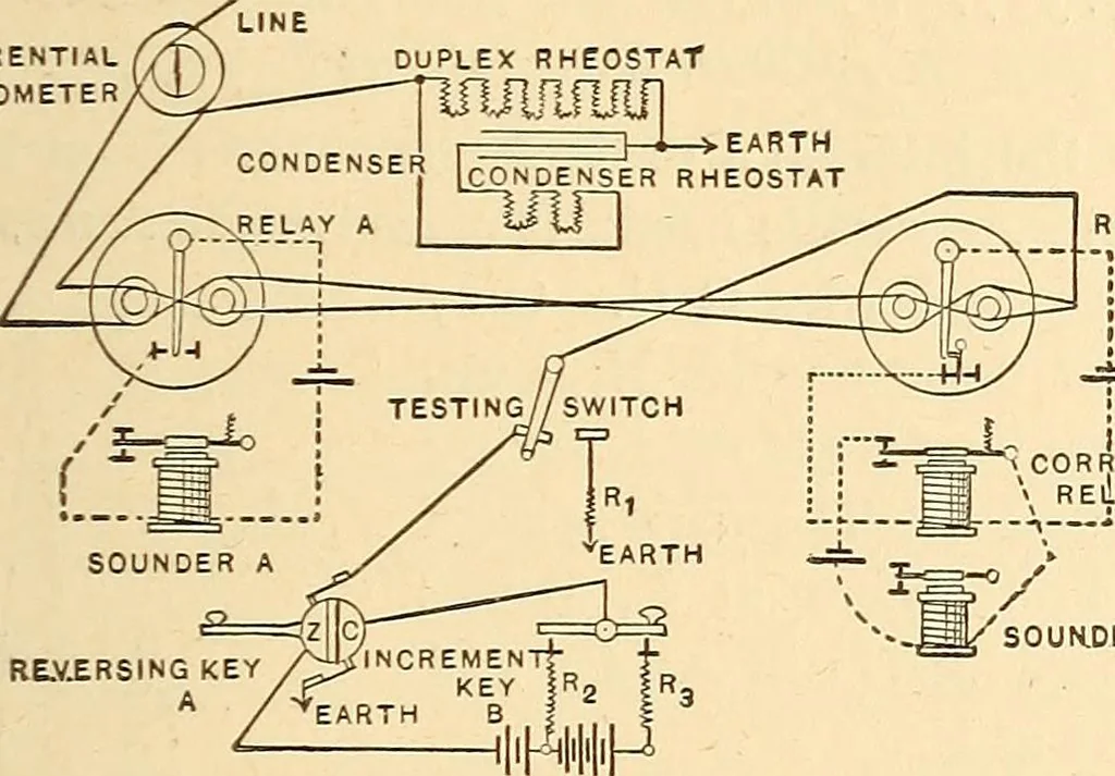 An illustration from A dictionary of electrical words, terms and phrases, 1896, leaf 525