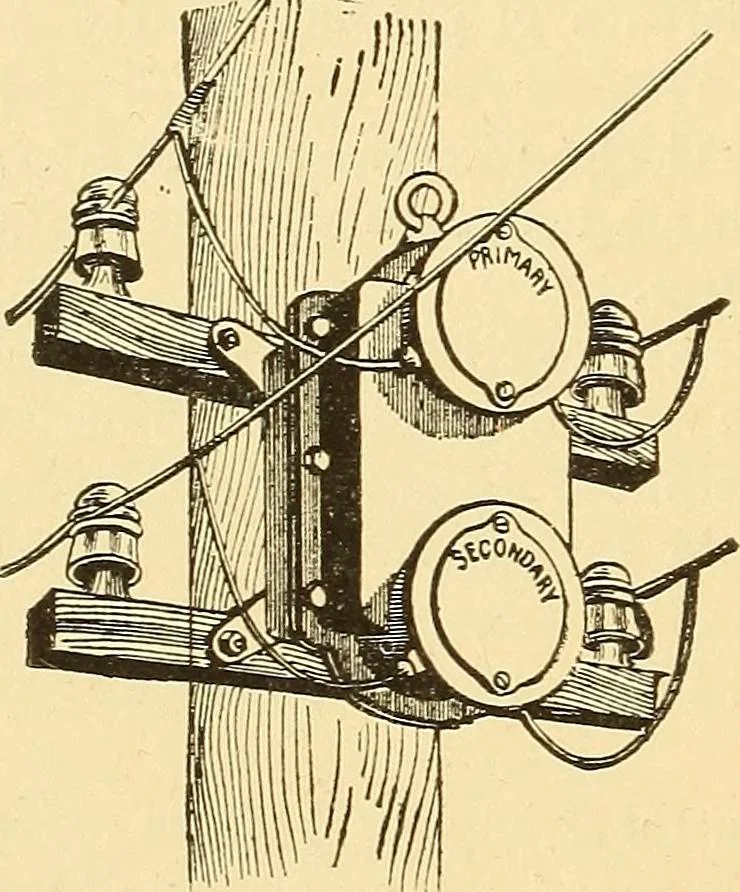 An illustration from A dictionary of electrical words, terms and phrases, 1896, leaf 542