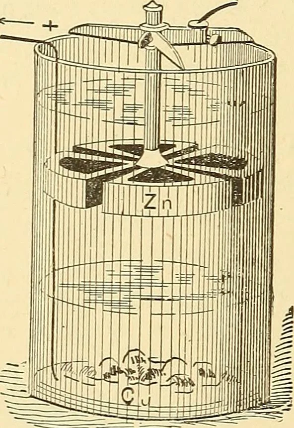 An illustration from A dictionary of electrical words, terms and phrases, 1896, leaf 98