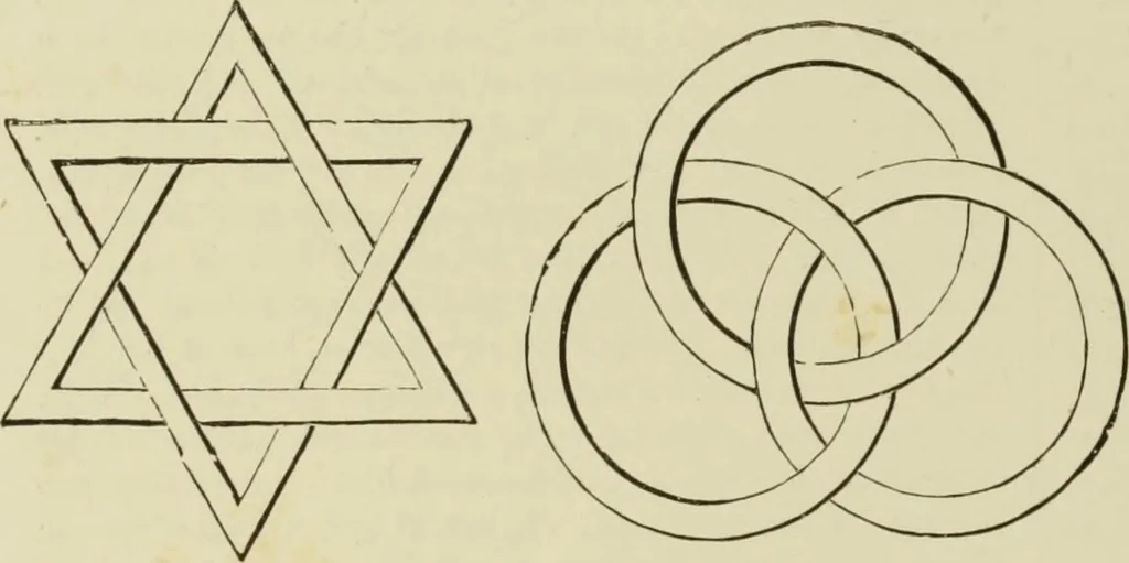 An illustration from The dictionary of needlework : an encyclopaedia of artistic, plain, and fancy needlework dealing fully with the details of all the stitches employed, the method of working, the materials used, the meaning of technical terms, and, where necessary, tracing the origin and history of the various works described, 1882, leaf 104