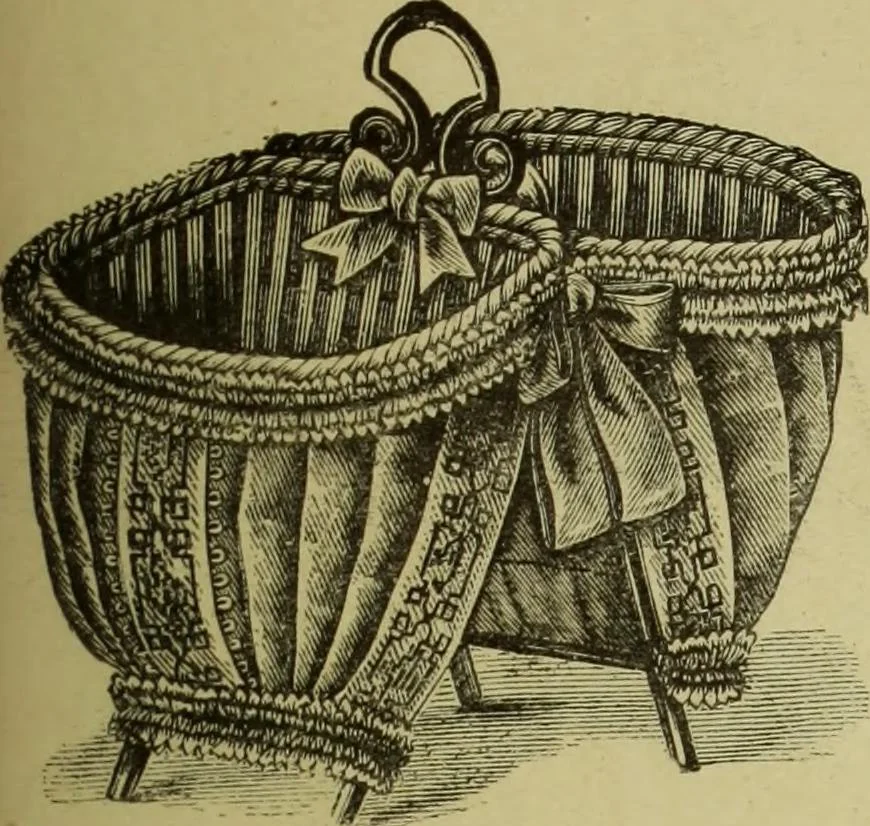 An illustration from The dictionary of needlework : an encyclopaedia of artistic, plain, and fancy needlework dealing fully with the details of all the stitches employed, the method of working, the materials used, the meaning of technical terms, and, where necessary, tracing the origin and history of the various works described, 1882, leaf 135