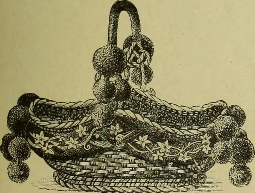 An illustration from The dictionary of needlework : an encyclopaedia of artistic, plain, and fancy needlework dealing fully with the details of all the stitches employed, the method of working, the materials used, the meaning of technical terms, and, where necessary, tracing the origin and history of the various works described, 1882, leaf 135