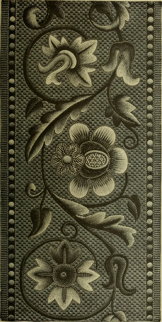 An illustration from The dictionary of needlework : an encyclopaedia of artistic, plain, and fancy needlework dealing fully with the details of all the stitches employed, the method of working, the materials used, the meaning of technical terms, and, where necessary, tracing the origin and history of the various works described, 1882, leaf 137