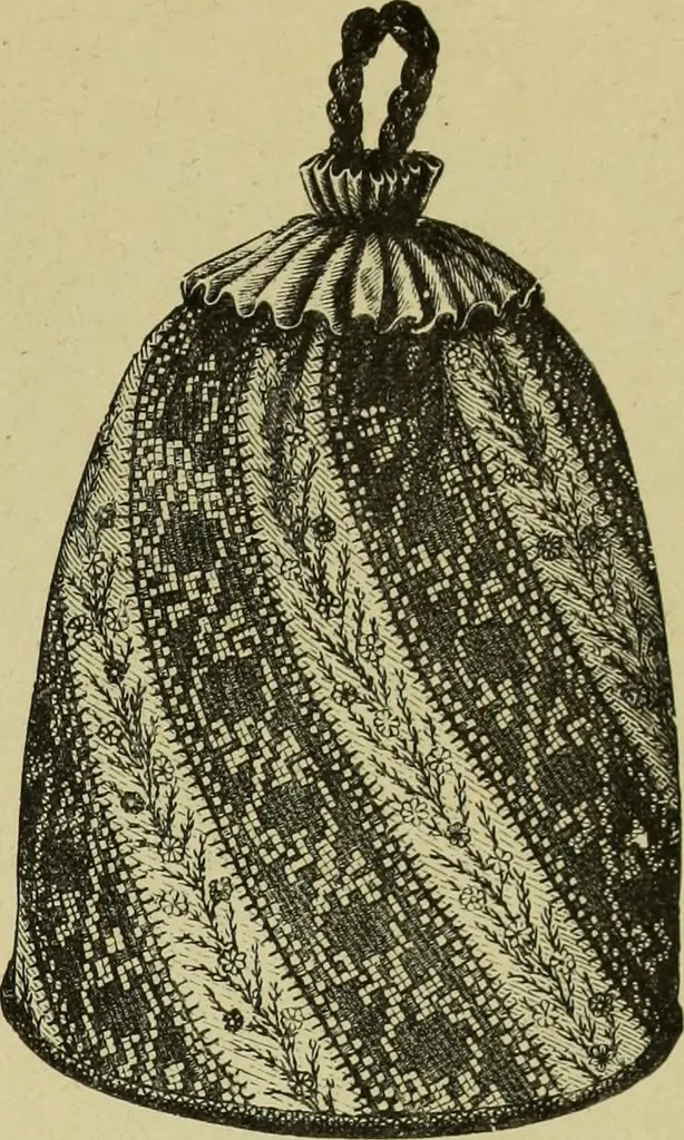 An illustration from The dictionary of needlework : an encyclopaedia of artistic, plain, and fancy needlework dealing fully with the details of all the stitches employed, the method of working, the materials used, the meaning of technical terms, and, where necessary, tracing the origin and history of the various works described, 1882, leaf 137