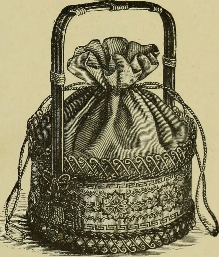 An illustration from The dictionary of needlework : an encyclopaedia of artistic, plain, and fancy needlework dealing fully with the details of all the stitches employed, the method of working, the materials used, the meaning of technical terms, and, where necessary, tracing the origin and history of the various works described, 1882, leaf 137