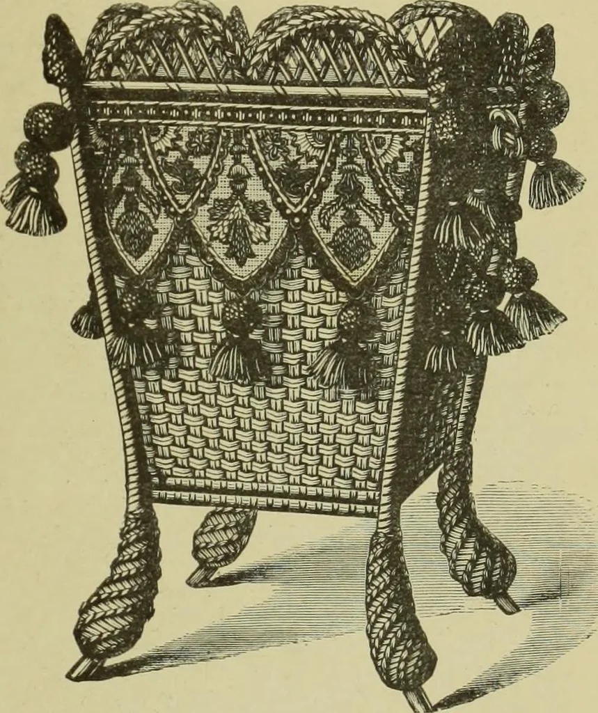 An illustration from The dictionary of needlework : an encyclopaedia of artistic, plain, and fancy needlework dealing fully with the details of all the stitches employed, the method of working, the materials used, the meaning of technical terms, and, where necessary, tracing the origin and history of the various works described, 1882, leaf 139