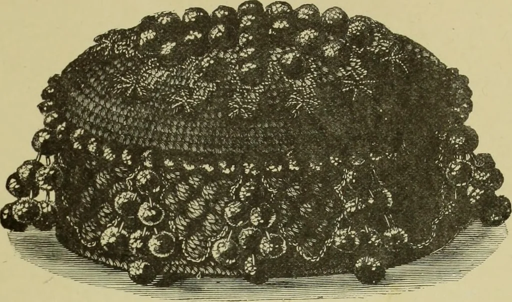 An illustration from The dictionary of needlework : an encyclopaedia of artistic, plain, and fancy needlework dealing fully with the details of all the stitches employed, the method of working, the materials used, the meaning of technical terms, and, where necessary, tracing the origin and history of the various works described, 1882, leaf 143