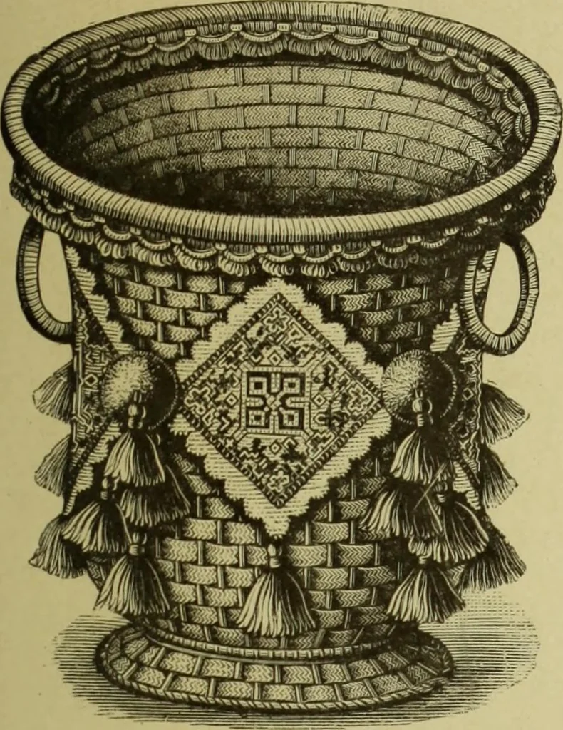 An illustration from The dictionary of needlework : an encyclopaedia of artistic, plain, and fancy needlework dealing fully with the details of all the stitches employed, the method of working, the materials used, the meaning of technical terms, and, where necessary, tracing the origin and history of the various works described, 1882, leaf 151