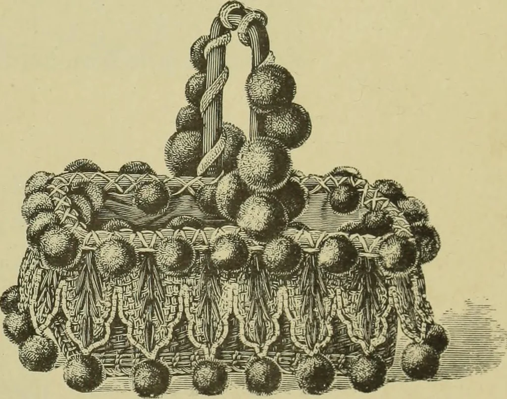 An illustration from The dictionary of needlework : an encyclopaedia of artistic, plain, and fancy needlework dealing fully with the details of all the stitches employed, the method of working, the materials used, the meaning of technical terms, and, where necessary, tracing the origin and history of the various works described, 1882, leaf 155