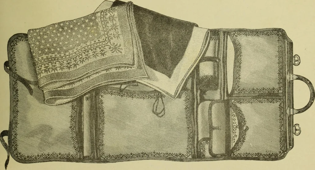 An illustration from The dictionary of needlework : an encyclopaedia of artistic, plain, and fancy needlework dealing fully with the details of all the stitches employed, the method of working, the materials used, the meaning of technical terms, and, where necessary, tracing the origin and history of the various works described, 1882, leaf 163