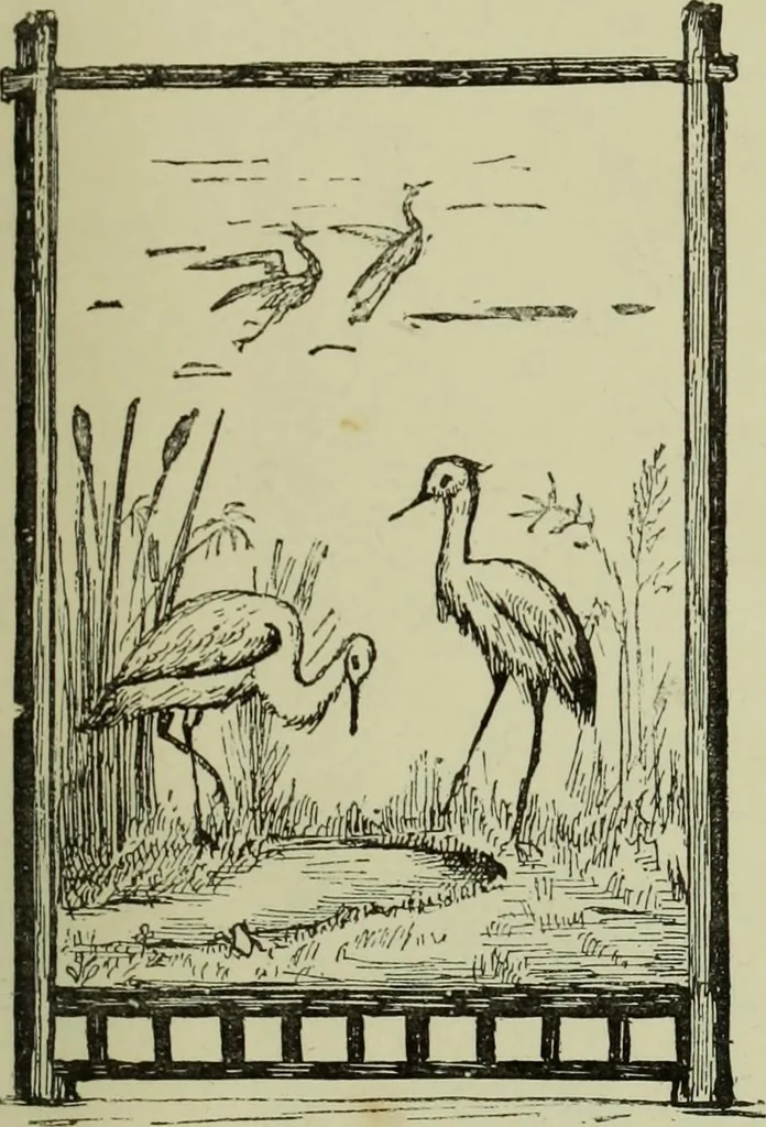 An illustration from The dictionary of needlework : an encyclopaedia of artistic, plain, and fancy needlework dealing fully with the details of all the stitches employed, the method of working, the materials used, the meaning of technical terms, and, where necessary, tracing the origin and history of the various works described, 1882, leaf 23