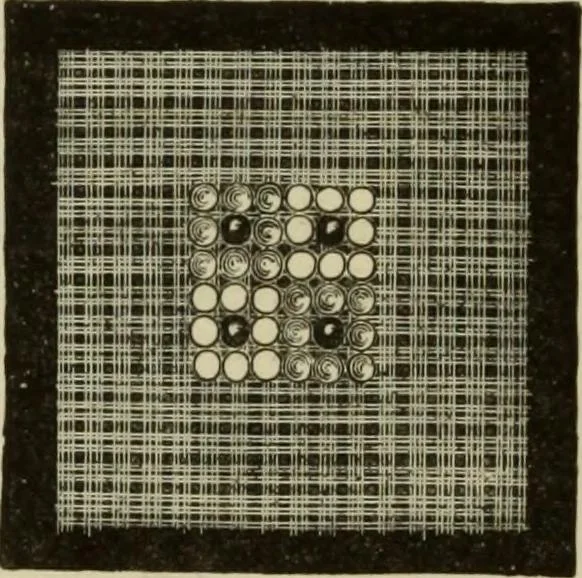 An illustration from The dictionary of needlework : an encyclopaedia of artistic, plain, and fancy needlework dealing fully with the details of all the stitches employed, the method of working, the materials used, the meaning of technical terms, and, where necessary, tracing the origin and history of the various works described, 1882, leaf 40