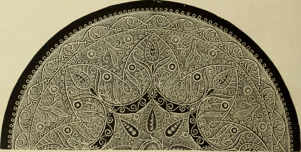An illustration from The dictionary of needlework : an encyclopaedia of artistic, plain, and fancy needlework dealing fully with the details of all the stitches employed, the method of working, the materials used, the meaning of technical terms, and, where necessary, tracing the origin and history of the various works described, 1882, leaf 58