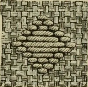 An illustration from The dictionary of needlework : an encyclopaedia of artistic, plain, and fancy needlework dealing fully with the details of all the stitches employed, the method of working, the materials used, the meaning of technical terms, and, where necessary, tracing the origin and history of the various works described, 1882, leaf 66