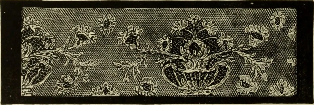 An illustration from The dictionary of needlework : an encyclopaedia of artistic, plain, and fancy needlework dealing fully with the details of all the stitches employed, the method of working, the materials used, the meaning of technical terms, and, where necessary, tracing the origin and history of the various works described, 1882, leaf 88