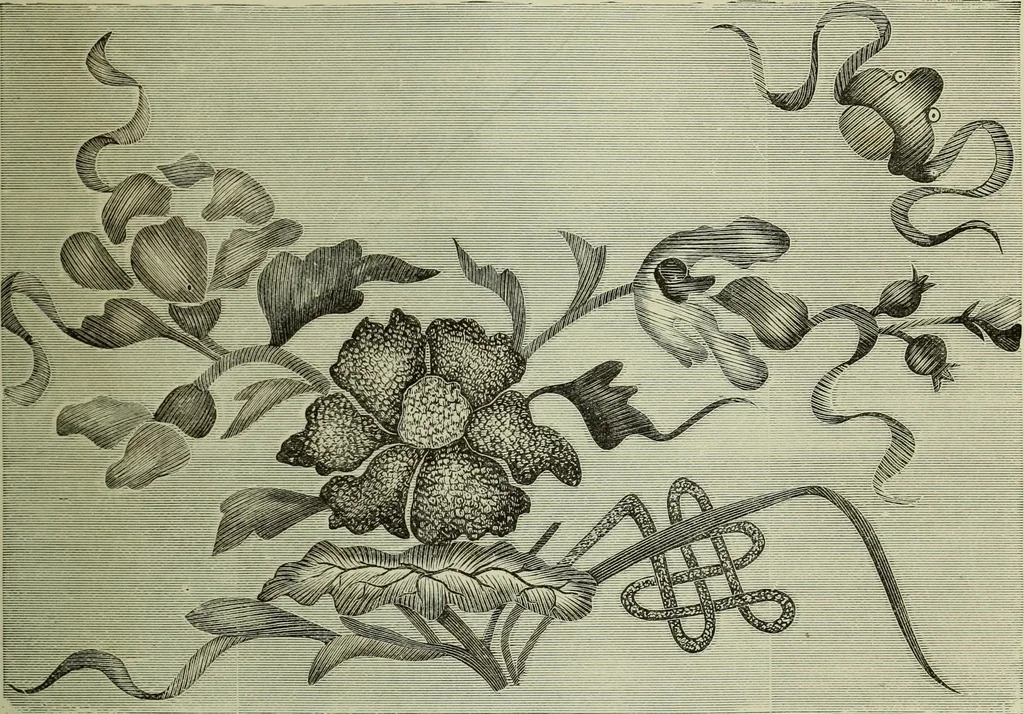 An illustration from The dictionary of needlework : an encyclopaedia of artistic, plain, and fancy needlework dealing fully with the details of all the stitches employed, the method of working, the materials used, the meaning of technical terms, and, where necessary, tracing the origin and history of the various works described, 1882, leaf 93