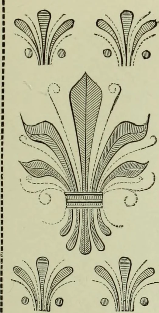 An illustration from The dictionary of needlework : an encyclopaedia of artistic, plain, and fancy needlework dealing fully with the details of all the stitches employed, the method of working, the materials used, the meaning of technical terms, and, where necessary, tracing the origin and history of the various works described, 1882, leaf 99