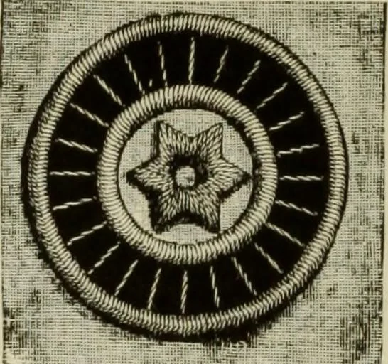 An illustration from The dictionary of needlework : an encyclopaedia of artistic, plain, and fancy needlework dealing fully with the details of all the stitches employed, the method of working, the materials used, the meaning of technical terms, and, where necessary, tracing the origin and history of the various works described, 1882, leaf 112