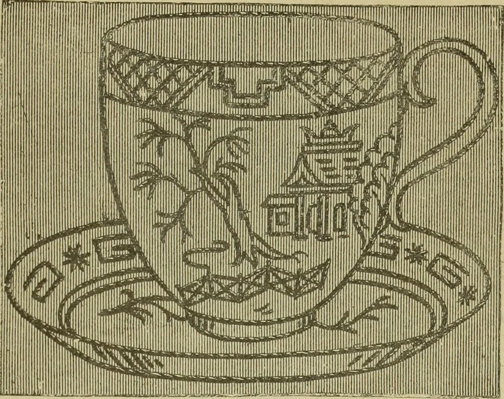 An illustration from The dictionary of needlework : an encyclopaedia of artistic, plain, and fancy needlework dealing fully with the details of all the stitches employed, the method of working, the materials used, the meaning of technical terms, and, where necessary, tracing the origin and history of the various works described, 1882, leaf 123