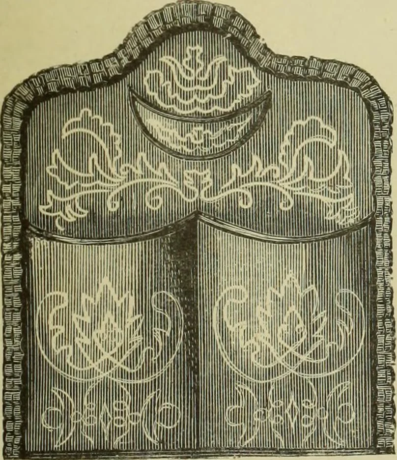 An illustration from The dictionary of needlework : an encyclopaedia of artistic, plain, and fancy needlework dealing fully with the details of all the stitches employed, the method of working, the materials used, the meaning of technical terms, and, where necessary, tracing the origin and history of the various works described, 1882, leaf 155