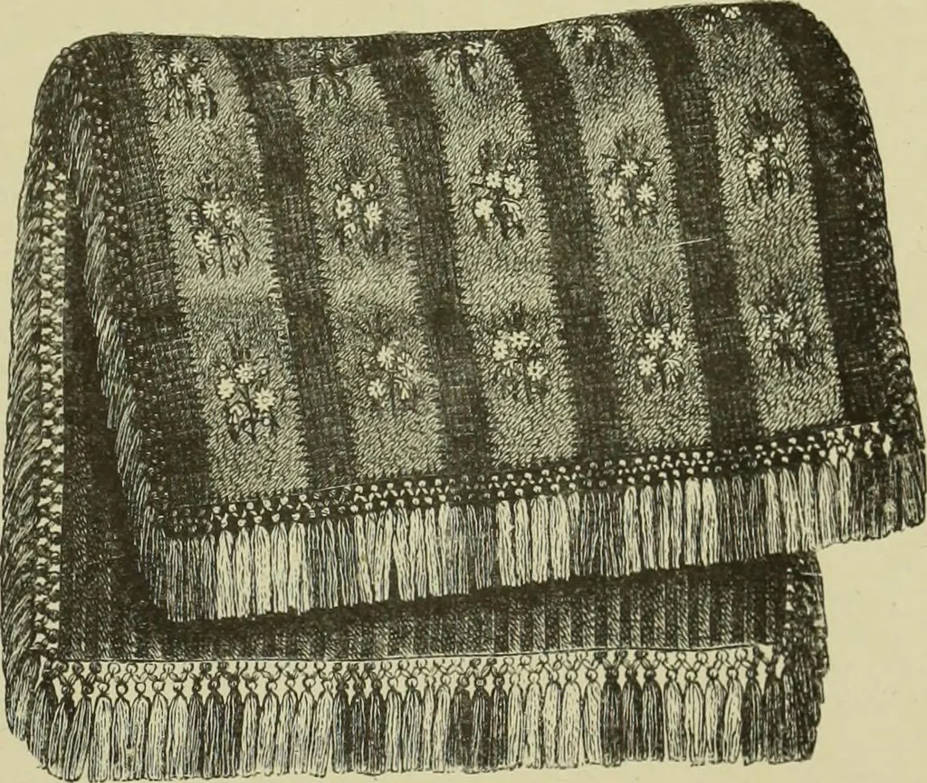 An illustration from The dictionary of needlework : an encyclopaedia of artistic, plain, and fancy needlework dealing fully with the details of all the stitches employed, the method of working, the materials used, the meaning of technical terms, and, where necessary, tracing the origin and history of the various works described, 1882, leaf 157