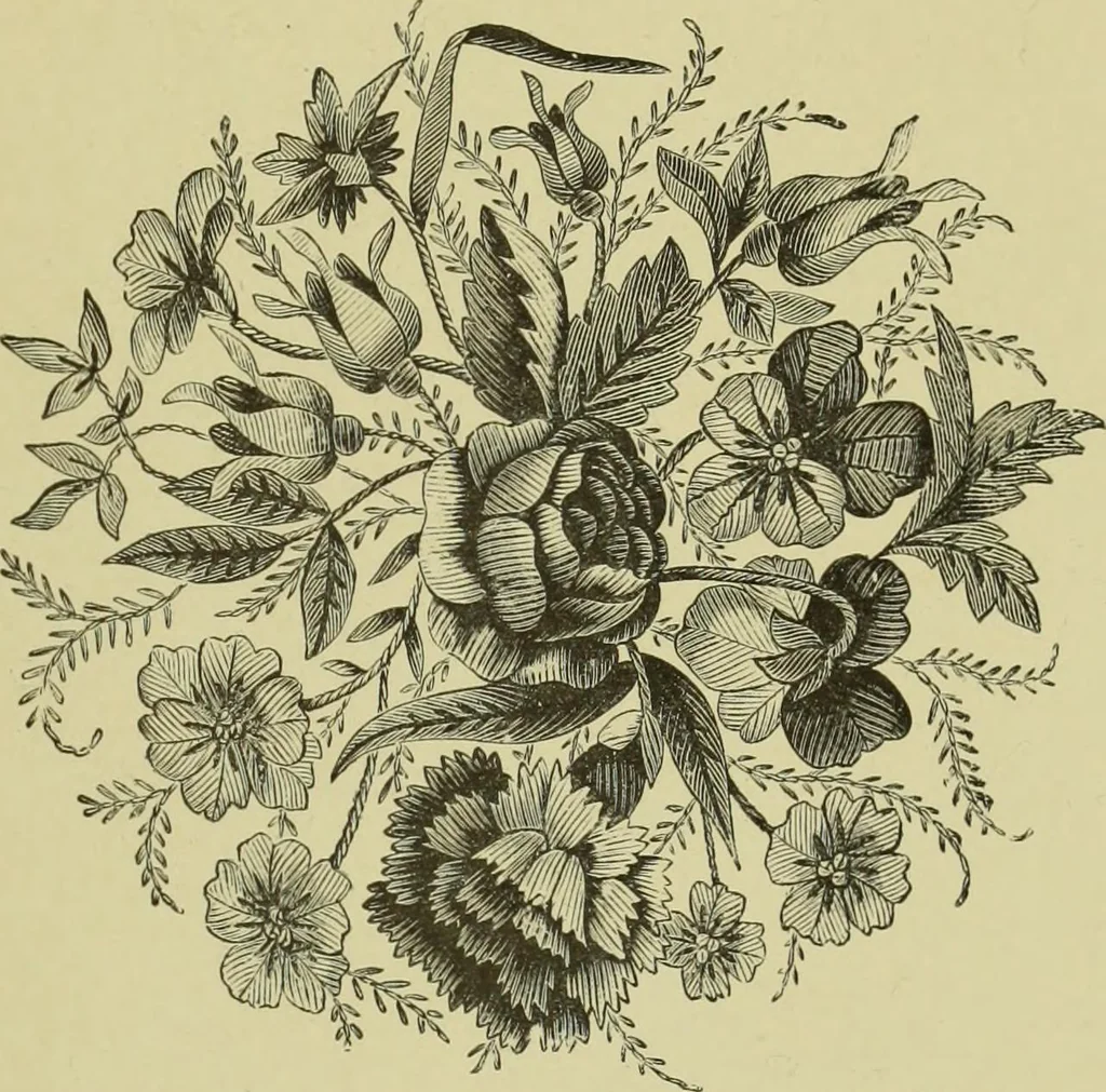 An illustration from The dictionary of needlework : an encyclopaedia of artistic, plain, and fancy needlework dealing fully with the details of all the stitches employed, the method of working, the materials used, the meaning of technical terms, and, where necessary, tracing the origin and history of the various works described, 1882, leaf 161