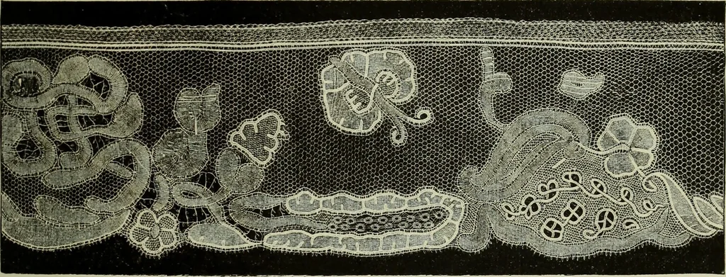 An illustration from The dictionary of needlework : an encyclopaedia of artistic, plain, and fancy needlework dealing fully with the details of all the stitches employed, the method of working, the materials used, the meaning of technical terms, and, where necessary, tracing the origin and history of the various works described, 1882, leaf 71