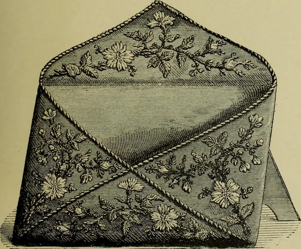An illustration from The dictionary of needlework : an encyclopaedia of artistic, plain, and fancy needlework dealing fully with the details of all the stitches employed, the method of working, the materials used, the meaning of technical terms, and, where necessary, tracing the origin and history of the various works described, 1882, leaf 125