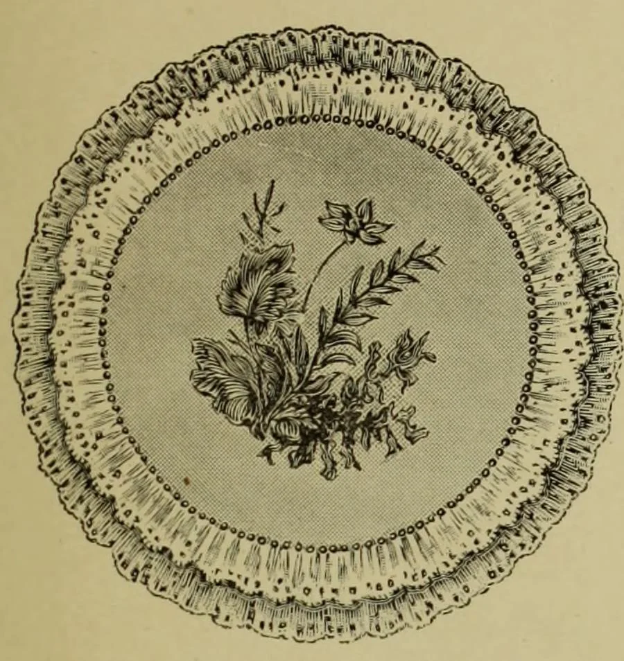 An illustration from The dictionary of needlework : an encyclopaedia of artistic, plain, and fancy needlework dealing fully with the details of all the stitches employed, the method of working, the materials used, the meaning of technical terms, and, where necessary, tracing the origin and history of the various works described, 1882, leaf 131