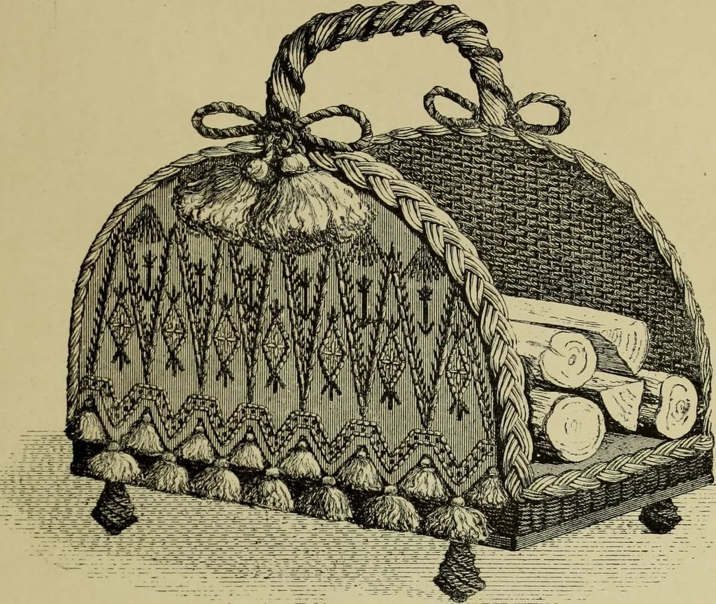 An illustration from The dictionary of needlework : an encyclopaedia of artistic, plain, and fancy needlework dealing fully with the details of all the stitches employed, the method of working, the materials used, the meaning of technical terms, and, where necessary, tracing the origin and history of the various works described, 1882, leaf 139