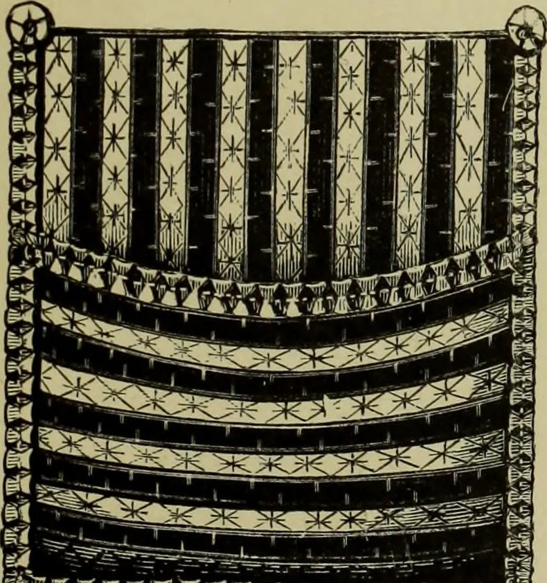 An illustration from The dictionary of needlework : an encyclopaedia of artistic, plain, and fancy needlework dealing fully with the details of all the stitches employed, the method of working, the materials used, the meaning of technical terms, and, where necessary, tracing the origin and history of the various works described, 1882, leaf 139
