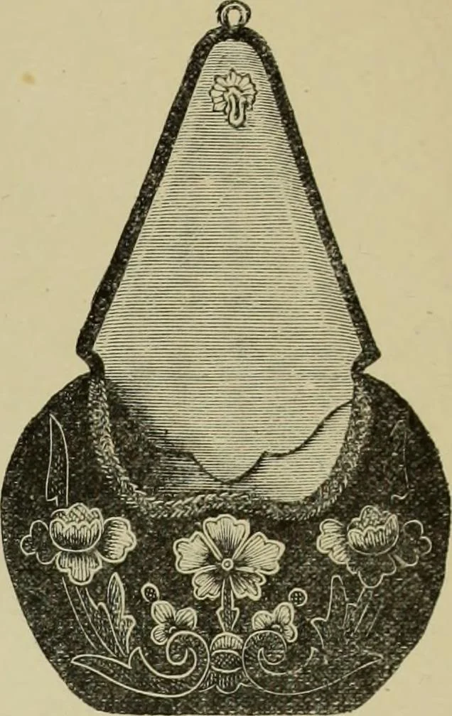 An illustration from The dictionary of needlework : an encyclopaedia of artistic, plain, and fancy needlework dealing fully with the details of all the stitches employed, the method of working, the materials used, the meaning of technical terms, and, where necessary, tracing the origin and history of the various works described, 1882, leaf 143