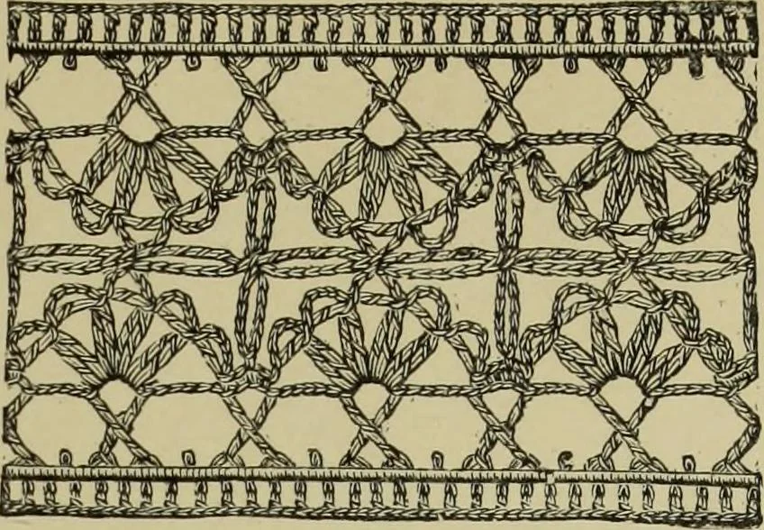 An illustration from The dictionary of needlework : an encyclopaedia of artistic, plain, and fancy needlework dealing fully with the details of all the stitches employed, the method of working, the materials used, the meaning of technical terms, and, where necessary, tracing the origin and history of the various works described, 1882, leaf 149