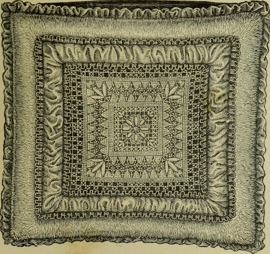 An illustration from The dictionary of needlework : an encyclopaedia of artistic, plain, and fancy needlework dealing fully with the details of all the stitches employed, the method of working, the materials used, the meaning of technical terms, and, where necessary, tracing the origin and history of the various works described, 1882, leaf 157