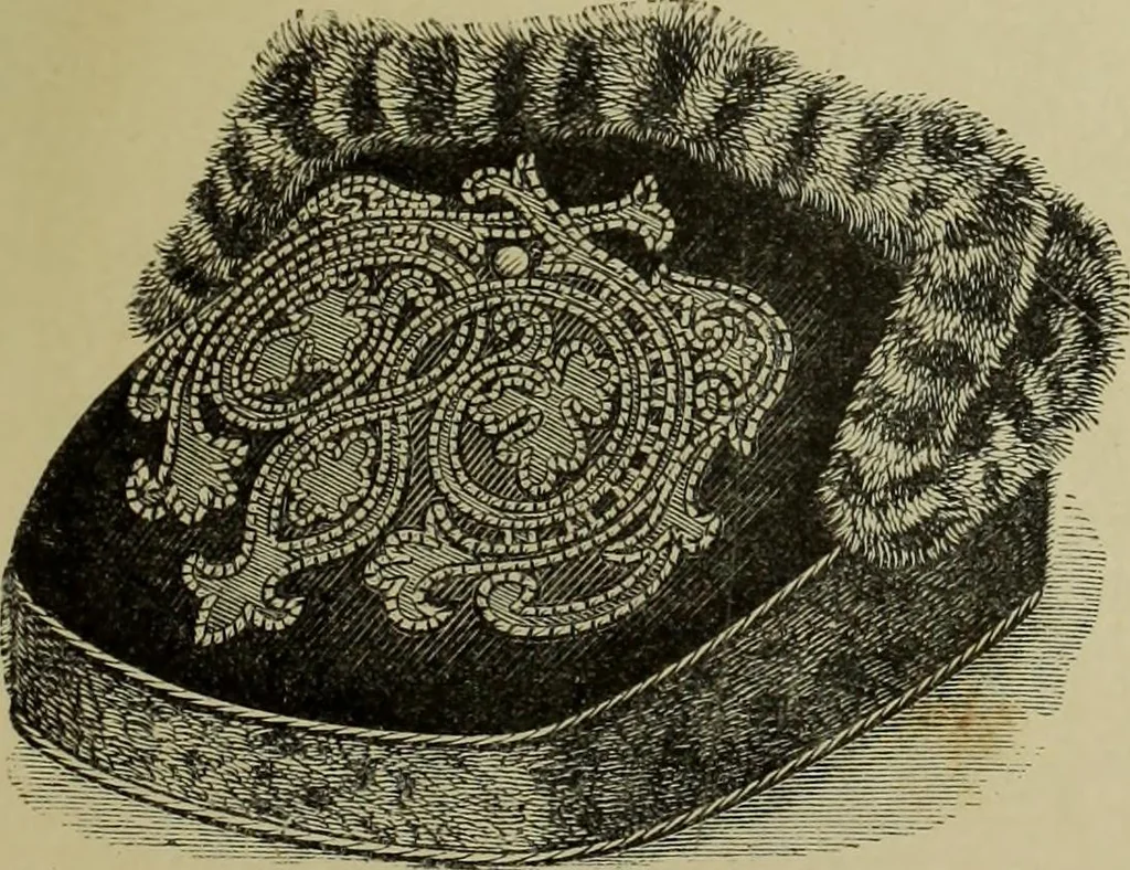 An illustration from The dictionary of needlework : an encyclopaedia of artistic, plain, and fancy needlework dealing fully with the details of all the stitches employed, the method of working, the materials used, the meaning of technical terms, and, where necessary, tracing the origin and history of the various works described, 1882, leaf 159