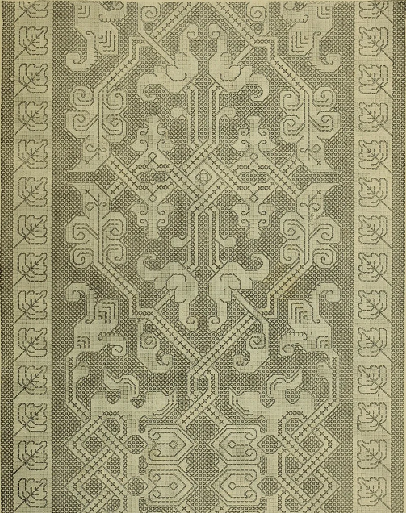 An illustration from The dictionary of needlework : an encyclopaedia of artistic, plain, and fancy needlework dealing fully with the details of all the stitches employed, the method of working, the materials used, the meaning of technical terms, and, where necessary, tracing the origin and history of the various works described, 1882, leaf 161