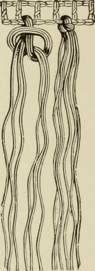 An illustration from The dictionary of needlework : an encyclopaedia of artistic, plain, and fancy needlework dealing fully with the details of all the stitches employed, the method of working, the materials used, the meaning of technical terms, and, where necessary, tracing the origin and history of the various works described, 1882, leaf 38