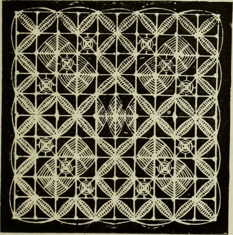 An illustration from The dictionary of needlework : an encyclopaedia of artistic, plain, and fancy needlework dealing fully with the details of all the stitches employed, the method of working, the materials used, the meaning of technical terms, and, where necessary, tracing the origin and history of the various works described, 1882, leaf 67