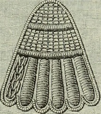 An illustration from The dictionary of needlework : an encyclopaedia of artistic, plain, and fancy needlework dealing fully with the details of all the stitches employed, the method of working, the materials used, the meaning of technical terms, and, where necessary, tracing the origin and history of the various works described, 1882, leaf 9