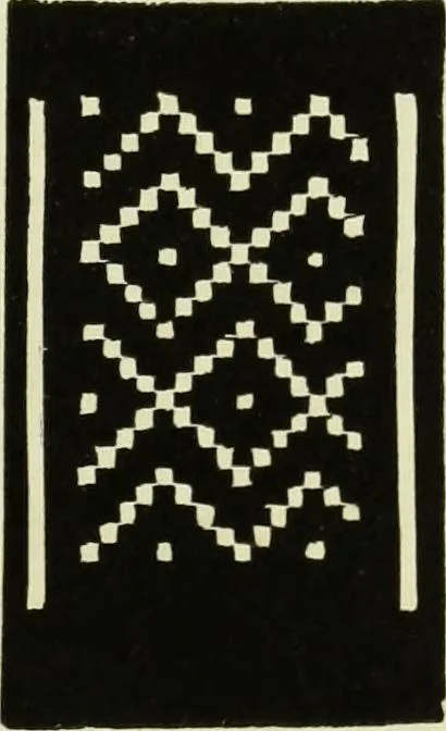 An illustration from The dictionary of needlework : an encyclopaedia of artistic, plain, and fancy needlework dealing fully with the details of all the stitches employed, the method of working, the materials used, the meaning of technical terms, and, where necessary, tracing the origin and history of the various works described, 1882, leaf 102