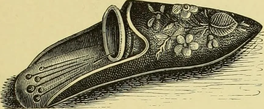 An illustration from The dictionary of needlework : an encyclopaedia of artistic, plain, and fancy needlework dealing fully with the details of all the stitches employed, the method of working, the materials used, the meaning of technical terms, and, where necessary, tracing the origin and history of the various works described, 1882, leaf 120