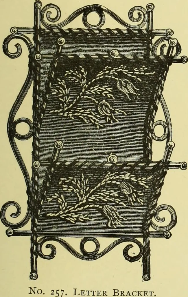 An illustration from The dictionary of needlework : an encyclopaedia of artistic, plain, and fancy needlework dealing fully with the details of all the stitches employed, the method of working, the materials used, the meaning of technical terms, and, where necessary, tracing the origin and history of the various works described, 1882, leaf 120