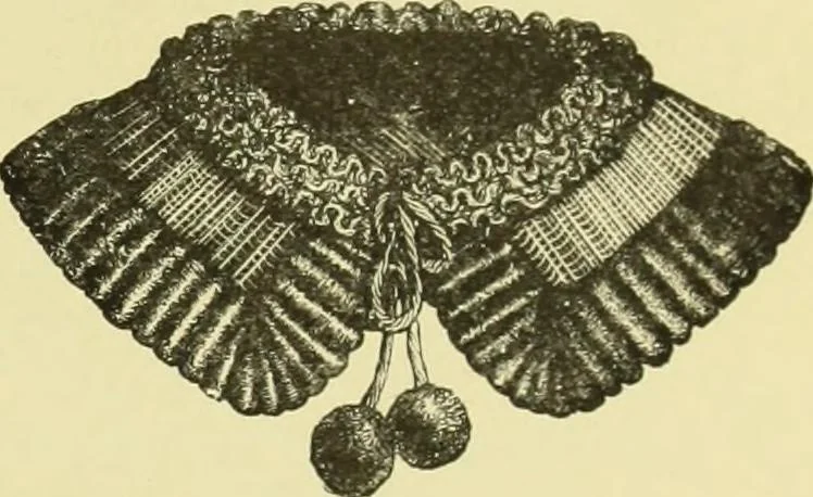 An illustration from The dictionary of needlework : an encyclopaedia of artistic, plain, and fancy needlework dealing fully with the details of all the stitches employed, the method of working, the materials used, the meaning of technical terms, and, where necessary, tracing the origin and history of the various works described, 1882, leaf 128
