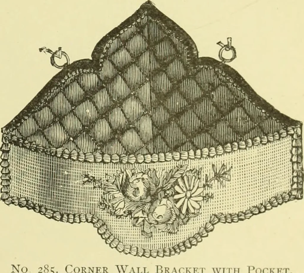An illustration from The dictionary of needlework : an encyclopaedia of artistic, plain, and fancy needlework dealing fully with the details of all the stitches employed, the method of working, the materials used, the meaning of technical terms, and, where necessary, tracing the origin and history of the various works described, 1882, leaf 132