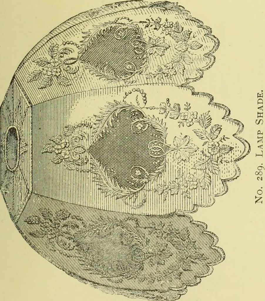 An illustration from The dictionary of needlework : an encyclopaedia of artistic, plain, and fancy needlework dealing fully with the details of all the stitches employed, the method of working, the materials used, the meaning of technical terms, and, where necessary, tracing the origin and history of the various works described, 1882, leaf 136