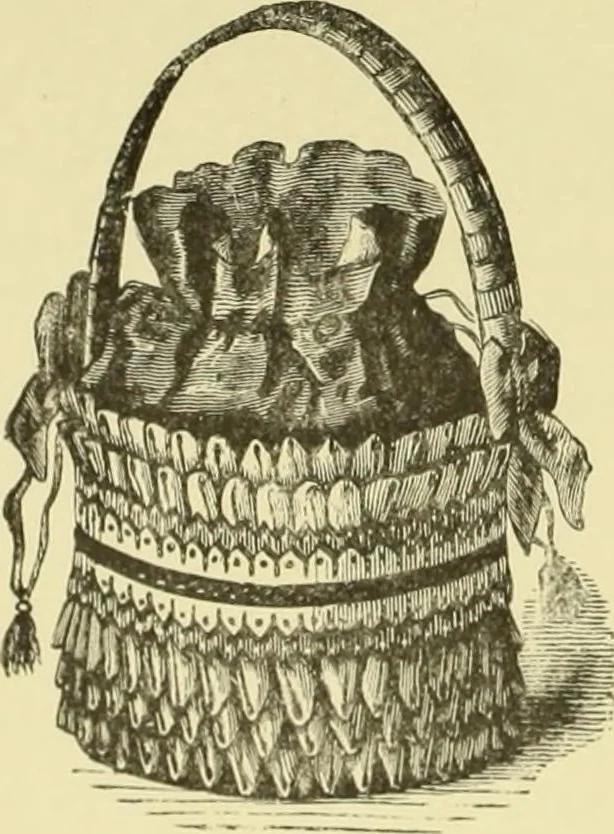 An illustration from The dictionary of needlework : an encyclopaedia of artistic, plain, and fancy needlework dealing fully with the details of all the stitches employed, the method of working, the materials used, the meaning of technical terms, and, where necessary, tracing the origin and history of the various works described, 1882, leaf 136