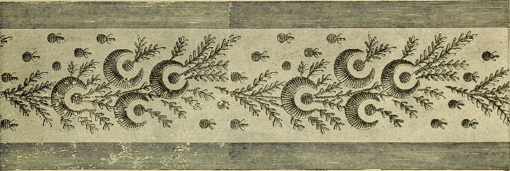 An illustration from The dictionary of needlework : an encyclopaedia of artistic, plain, and fancy needlework dealing fully with the details of all the stitches employed, the method of working, the materials used, the meaning of technical terms, and, where necessary, tracing the origin and history of the various works described, 1882, leaf 146