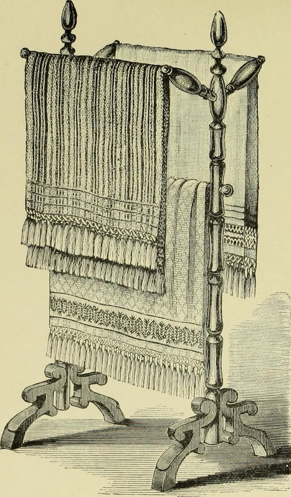 An illustration from The dictionary of needlework : an encyclopaedia of artistic, plain, and fancy needlework dealing fully with the details of all the stitches employed, the method of working, the materials used, the meaning of technical terms, and, where necessary, tracing the origin and history of the various works described, 1882, leaf 154