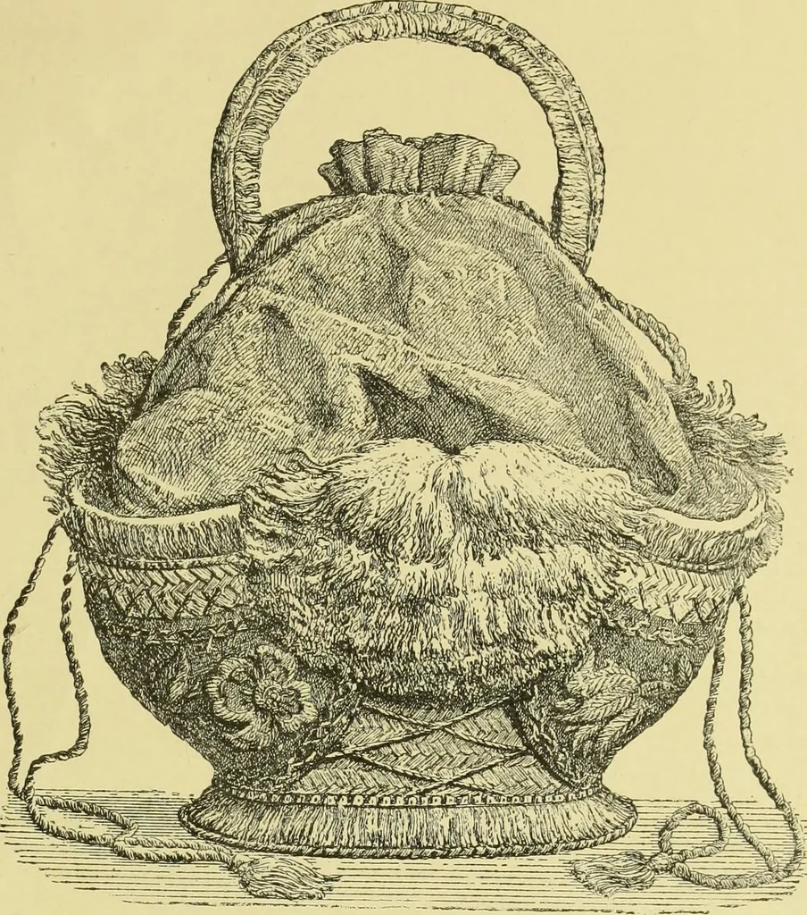 An illustration from The dictionary of needlework : an encyclopaedia of artistic, plain, and fancy needlework dealing fully with the details of all the stitches employed, the method of working, the materials used, the meaning of technical terms, and, where necessary, tracing the origin and history of the various works described, 1882, leaf 162