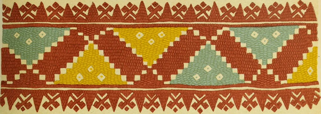 An illustration from The dictionary of needlework : an encyclopaedia of artistic, plain, and fancy needlework dealing fully with the details of all the stitches employed, the method of working, the materials used, the meaning of technical terms, and, where necessary, tracing the origin and history of the various works described, 1882, leaf 26